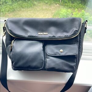 Ellen Tracy Black Nylon Crossbody